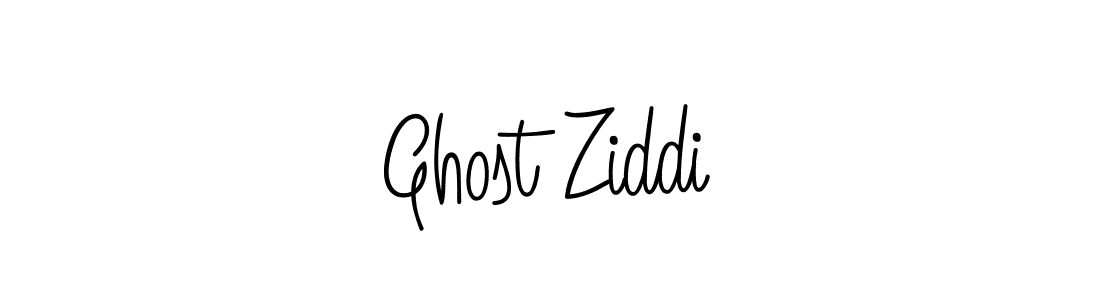 Make a beautiful signature design for name Ghost Ziddi. With this signature (Angelique-Rose-font-FFP) style, you can create a handwritten signature for free. Ghost Ziddi signature style 5 images and pictures png
