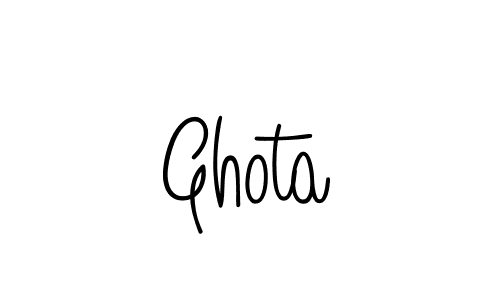 Also we have Ghota name is the best signature style. Create professional handwritten signature collection using Angelique-Rose-font-FFP autograph style. Ghota signature style 5 images and pictures png