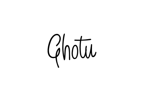 The best way (Angelique-Rose-font-FFP) to make a short signature is to pick only two or three words in your name. The name Ghotu include a total of six letters. For converting this name. Ghotu signature style 5 images and pictures png