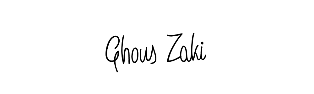 Use a signature maker to create a handwritten signature online. With this signature software, you can design (Angelique-Rose-font-FFP) your own signature for name Ghous Zaki. Ghous Zaki signature style 5 images and pictures png