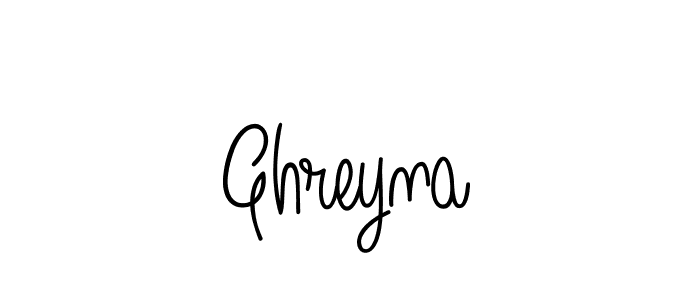 How to make Ghreyna name signature. Use Angelique-Rose-font-FFP style for creating short signs online. This is the latest handwritten sign. Ghreyna signature style 5 images and pictures png