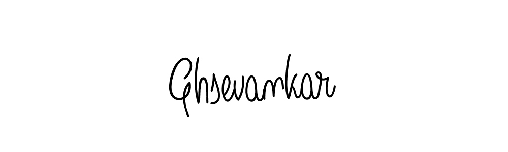 Design your own signature with our free online signature maker. With this signature software, you can create a handwritten (Angelique-Rose-font-FFP) signature for name Ghsevankar. Ghsevankar signature style 5 images and pictures png