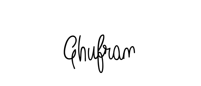 How to make Ghufran name signature. Use Angelique-Rose-font-FFP style for creating short signs online. This is the latest handwritten sign. Ghufran signature style 5 images and pictures png