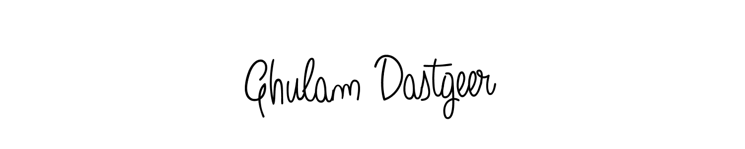 Create a beautiful signature design for name Ghulam Dastgeer. With this signature (Angelique-Rose-font-FFP) fonts, you can make a handwritten signature for free. Ghulam Dastgeer signature style 5 images and pictures png