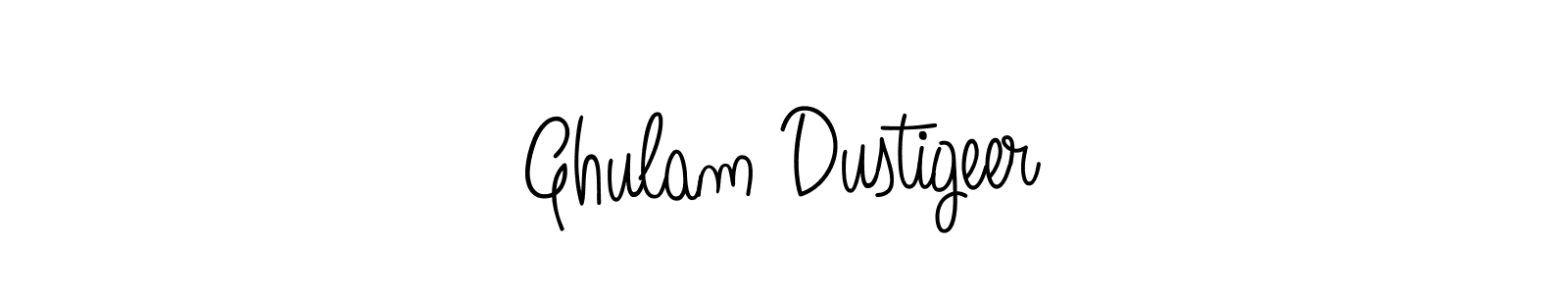 The best way (Angelique-Rose-font-FFP) to make a short signature is to pick only two or three words in your name. The name Ghulam Dustigeer include a total of six letters. For converting this name. Ghulam Dustigeer signature style 5 images and pictures png