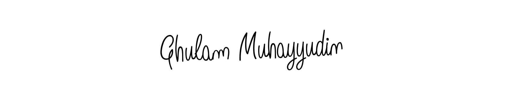 You can use this online signature creator to create a handwritten signature for the name Ghulam Muhayyudin. This is the best online autograph maker. Ghulam Muhayyudin signature style 5 images and pictures png