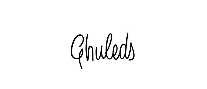 Ghuleds stylish signature style. Best Handwritten Sign (Angelique-Rose-font-FFP) for my name. Handwritten Signature Collection Ideas for my name Ghuleds. Ghuleds signature style 5 images and pictures png