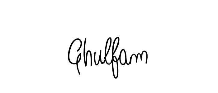 Make a beautiful signature design for name Ghulfam. Use this online signature maker to create a handwritten signature for free. Ghulfam signature style 5 images and pictures png