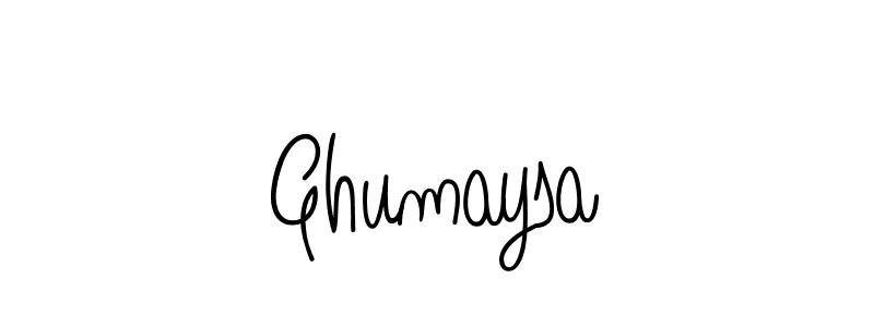 The best way (Angelique-Rose-font-FFP) to make a short signature is to pick only two or three words in your name. The name Ghumaysa include a total of six letters. For converting this name. Ghumaysa signature style 5 images and pictures png