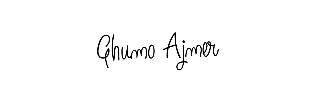 You can use this online signature creator to create a handwritten signature for the name Ghumo Ajmer. This is the best online autograph maker. Ghumo Ajmer signature style 5 images and pictures png