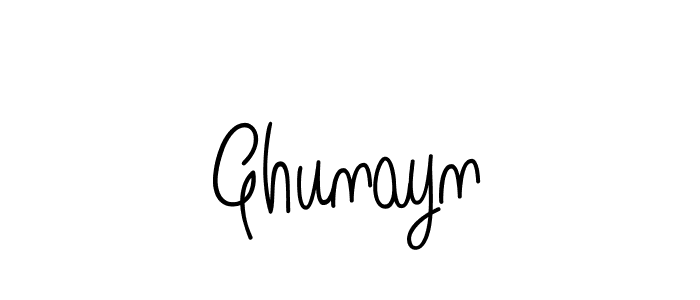 Create a beautiful signature design for name Ghunayn. With this signature (Angelique-Rose-font-FFP) fonts, you can make a handwritten signature for free. Ghunayn signature style 5 images and pictures png