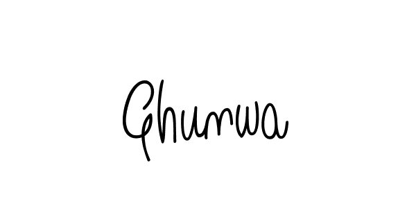 Use a signature maker to create a handwritten signature online. With this signature software, you can design (Angelique-Rose-font-FFP) your own signature for name Ghunwa. Ghunwa signature style 5 images and pictures png