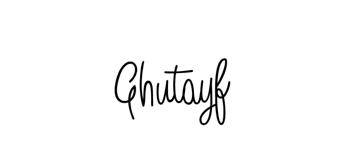 The best way (Angelique-Rose-font-FFP) to make a short signature is to pick only two or three words in your name. The name Ghutayf include a total of six letters. For converting this name. Ghutayf signature style 5 images and pictures png