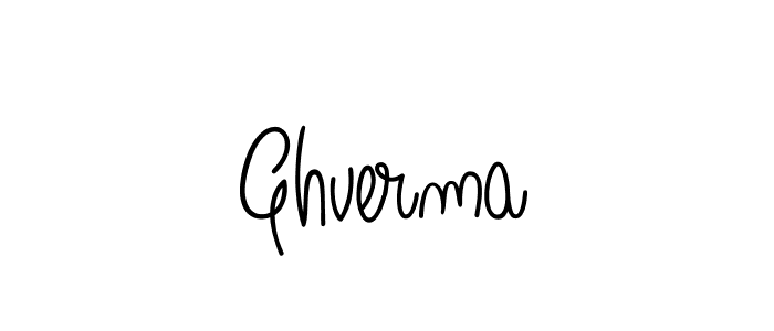 The best way (Angelique-Rose-font-FFP) to make a short signature is to pick only two or three words in your name. The name Ghverma include a total of six letters. For converting this name. Ghverma signature style 5 images and pictures png