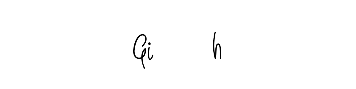 Make a beautiful signature design for name Giरीशh. With this signature (Angelique-Rose-font-FFP) style, you can create a handwritten signature for free. Giरीशh signature style 5 images and pictures png