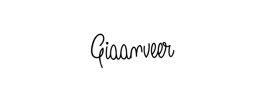 How to make Giaanveer name signature. Use Angelique-Rose-font-FFP style for creating short signs online. This is the latest handwritten sign. Giaanveer signature style 5 images and pictures png