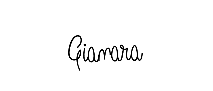 How to make Gianara name signature. Use Angelique-Rose-font-FFP style for creating short signs online. This is the latest handwritten sign. Gianara signature style 5 images and pictures png