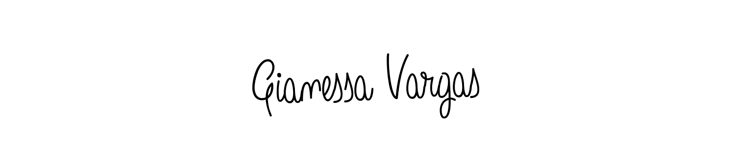 Design your own signature with our free online signature maker. With this signature software, you can create a handwritten (Angelique-Rose-font-FFP) signature for name Gianessa Vargas. Gianessa Vargas signature style 5 images and pictures png