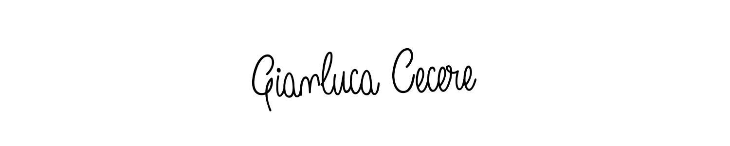 Gianluca Cecere stylish signature style. Best Handwritten Sign (Angelique-Rose-font-FFP) for my name. Handwritten Signature Collection Ideas for my name Gianluca Cecere. Gianluca Cecere signature style 5 images and pictures png