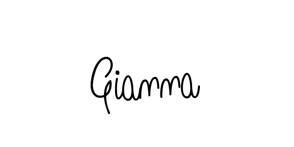 You should practise on your own different ways (Angelique-Rose-font-FFP) to write your name (Gianna) in signature. don't let someone else do it for you. Gianna signature style 5 images and pictures png
