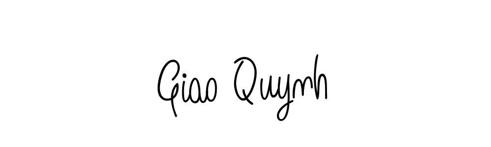 Design your own signature with our free online signature maker. With this signature software, you can create a handwritten (Angelique-Rose-font-FFP) signature for name Giao Quynh. Giao Quynh signature style 5 images and pictures png