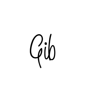 How to make Gib signature? Angelique-Rose-font-FFP is a professional autograph style. Create handwritten signature for Gib name. Gib signature style 5 images and pictures png