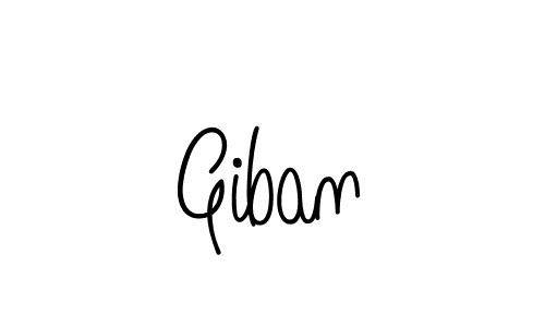 Create a beautiful signature design for name Giban. With this signature (Angelique-Rose-font-FFP) fonts, you can make a handwritten signature for free. Giban signature style 5 images and pictures png