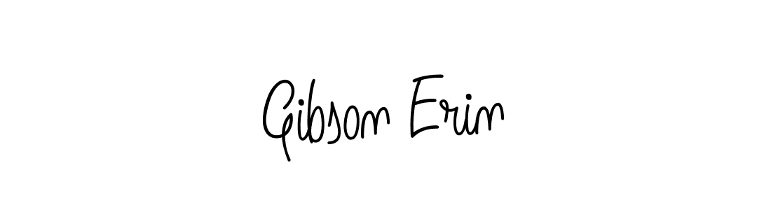 How to make Gibson Erin name signature. Use Angelique-Rose-font-FFP style for creating short signs online. This is the latest handwritten sign. Gibson Erin signature style 5 images and pictures png