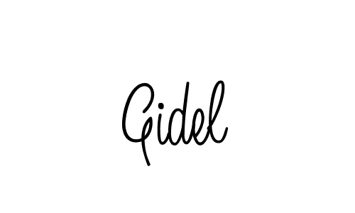 Design your own signature with our free online signature maker. With this signature software, you can create a handwritten (Angelique-Rose-font-FFP) signature for name Gidel. Gidel signature style 5 images and pictures png