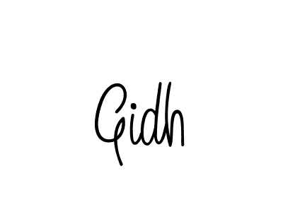 Create a beautiful signature design for name Gidh. With this signature (Angelique-Rose-font-FFP) fonts, you can make a handwritten signature for free. Gidh signature style 5 images and pictures png