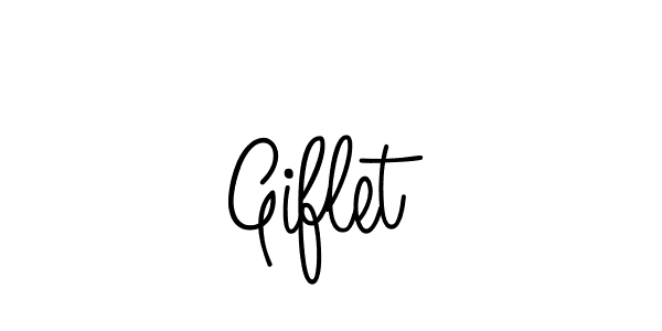 Giflet stylish signature style. Best Handwritten Sign (Angelique-Rose-font-FFP) for my name. Handwritten Signature Collection Ideas for my name Giflet. Giflet signature style 5 images and pictures png
