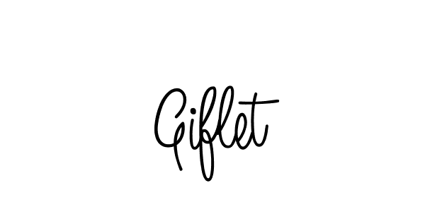 Giflet stylish signature style. Best Handwritten Sign (Angelique-Rose-font-FFP) for my name. Handwritten Signature Collection Ideas for my name Giflet. Giflet signature style 5 images and pictures png