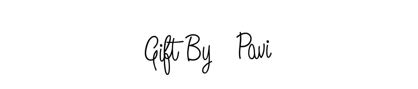 Similarly Angelique-Rose-font-FFP is the best handwritten signature design. Signature creator online .You can use it as an online autograph creator for name Gift By   Pavi. Gift By   Pavi signature style 5 images and pictures png