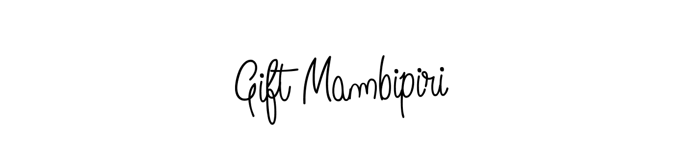 You should practise on your own different ways (Angelique-Rose-font-FFP) to write your name (Gift Mambipiri) in signature. don't let someone else do it for you. Gift Mambipiri signature style 5 images and pictures png