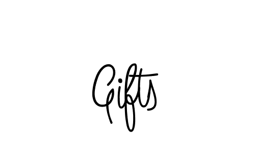 Design your own signature with our free online signature maker. With this signature software, you can create a handwritten (Angelique-Rose-font-FFP) signature for name Gifts. Gifts signature style 5 images and pictures png