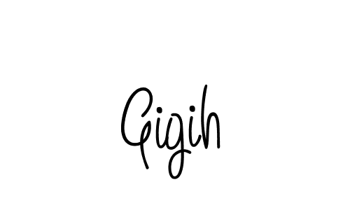 Create a beautiful signature design for name Gigih. With this signature (Angelique-Rose-font-FFP) fonts, you can make a handwritten signature for free. Gigih signature style 5 images and pictures png
