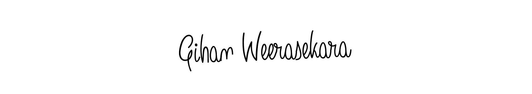 How to make Gihan Weerasekara name signature. Use Angelique-Rose-font-FFP style for creating short signs online. This is the latest handwritten sign. Gihan Weerasekara signature style 5 images and pictures png