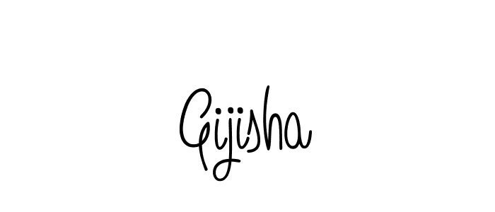 Best and Professional Signature Style for Gijisha. Angelique-Rose-font-FFP Best Signature Style Collection. Gijisha signature style 5 images and pictures png