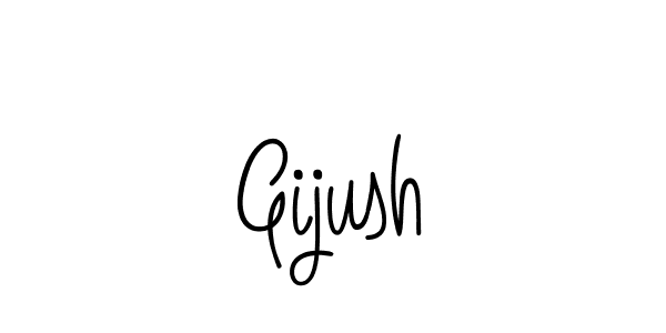 How to Draw Gijush signature style? Angelique-Rose-font-FFP is a latest design signature styles for name Gijush. Gijush signature style 5 images and pictures png