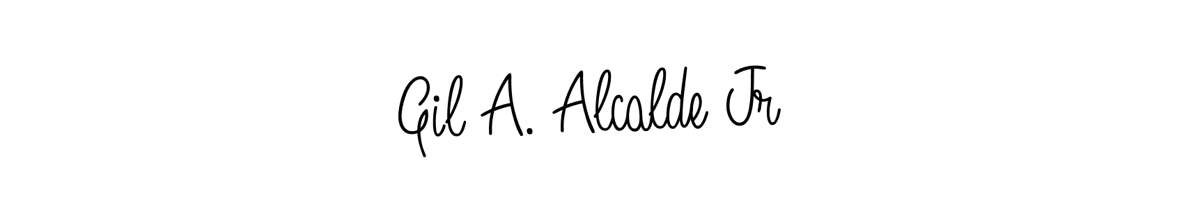 Also You can easily find your signature by using the search form. We will create Gil A. Alcalde Jr name handwritten signature images for you free of cost using Angelique-Rose-font-FFP sign style. Gil A. Alcalde Jr signature style 5 images and pictures png