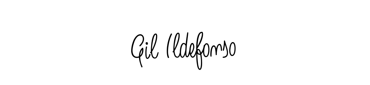How to make Gil Ildefonso name signature. Use Angelique-Rose-font-FFP style for creating short signs online. This is the latest handwritten sign. Gil Ildefonso signature style 5 images and pictures png