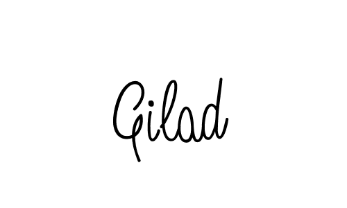 Design your own signature with our free online signature maker. With this signature software, you can create a handwritten (Angelique-Rose-font-FFP) signature for name Gilad. Gilad signature style 5 images and pictures png