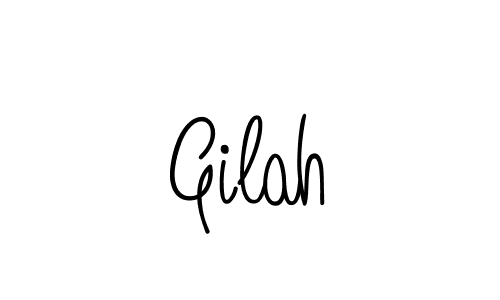 Create a beautiful signature design for name Gilah. With this signature (Angelique-Rose-font-FFP) fonts, you can make a handwritten signature for free. Gilah signature style 5 images and pictures png