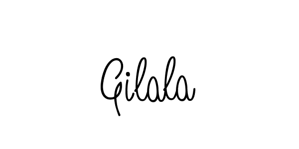 You should practise on your own different ways (Angelique-Rose-font-FFP) to write your name (Gilala) in signature. don't let someone else do it for you. Gilala signature style 5 images and pictures png