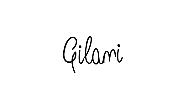 You should practise on your own different ways (Angelique-Rose-font-FFP) to write your name (Gilani) in signature. don't let someone else do it for you. Gilani signature style 5 images and pictures png