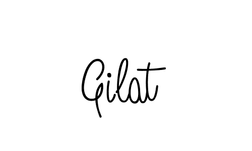 Make a beautiful signature design for name Gilat. With this signature (Angelique-Rose-font-FFP) style, you can create a handwritten signature for free. Gilat signature style 5 images and pictures png