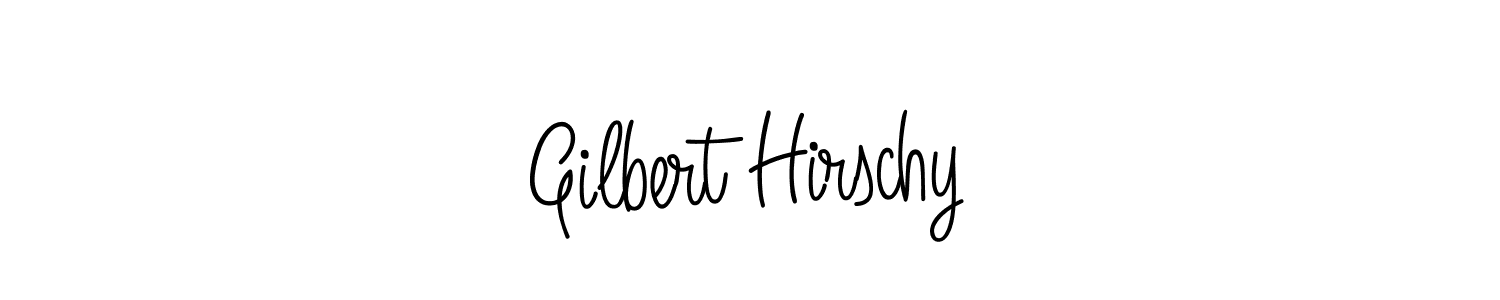 Design your own signature with our free online signature maker. With this signature software, you can create a handwritten (Angelique-Rose-font-FFP) signature for name Gilbert Hirschy. Gilbert Hirschy signature style 5 images and pictures png