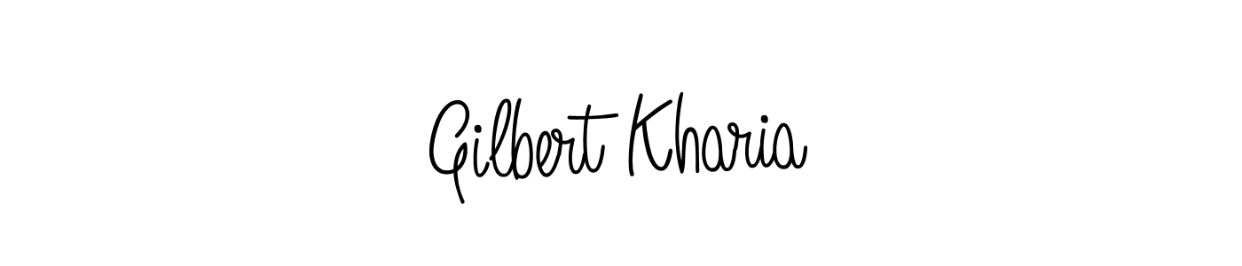 Also we have Gilbert Kharia name is the best signature style. Create professional handwritten signature collection using Angelique-Rose-font-FFP autograph style. Gilbert Kharia signature style 5 images and pictures png