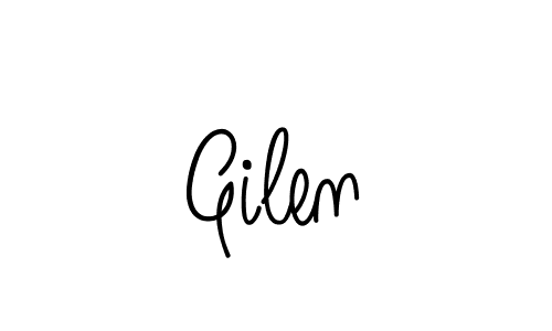 Create a beautiful signature design for name Gilen. With this signature (Angelique-Rose-font-FFP) fonts, you can make a handwritten signature for free. Gilen signature style 5 images and pictures png