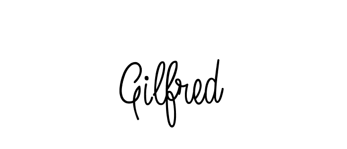 if you are searching for the best signature style for your name Gilfred. so please give up your signature search. here we have designed multiple signature styles  using Angelique-Rose-font-FFP. Gilfred signature style 5 images and pictures png